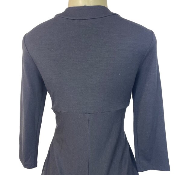 Bcbg Maxazria Women's Black Wrap Dress Sz M - Picture 5 of 8